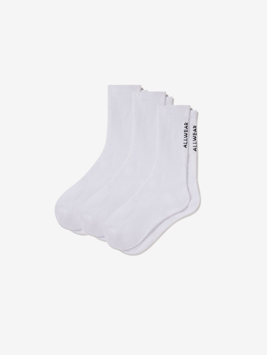 Allwear Organic Crew Socks 3 Pack Bundle