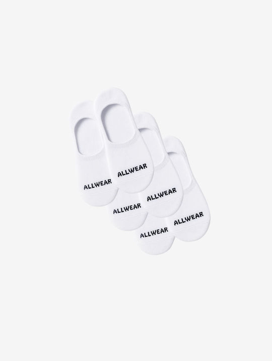 Allwear Organic No Show Socks 3 Pack Bundle